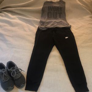 Nike drawstring sweat pants